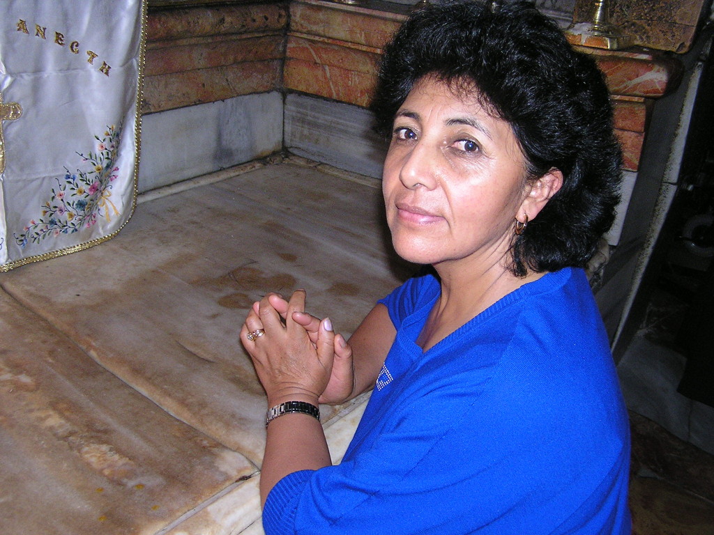 Olinda all'interno del Santo Sepolcro