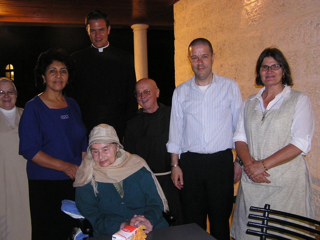 Santina nella sua casa di Gerusalemme 