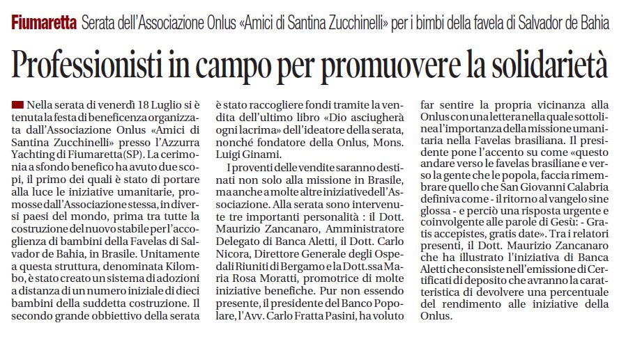 Quotidiano Il Tempo del 25-7-14