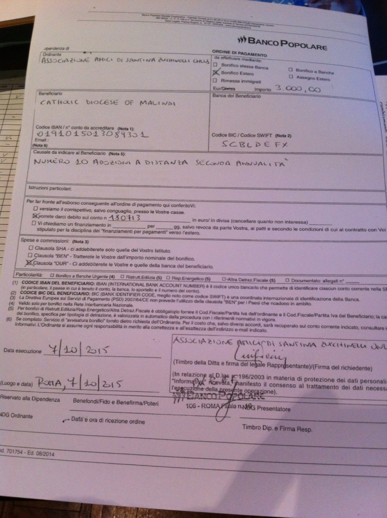 ricevuta kenya 8 ottobre 2015 2da annualià