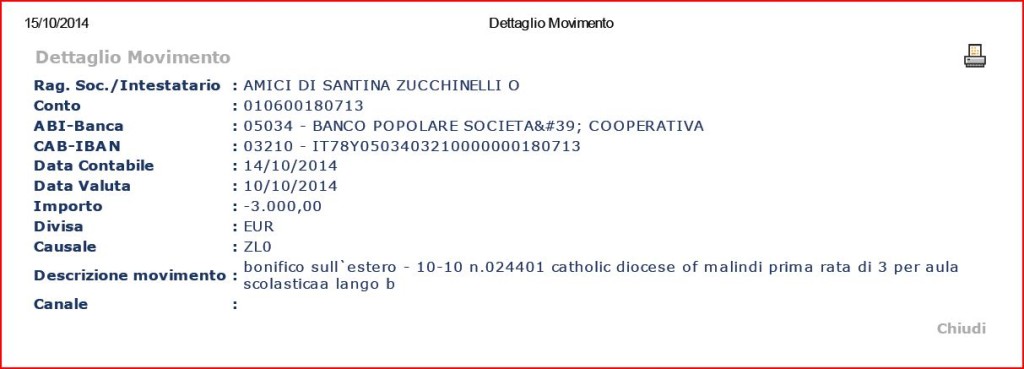 Bonifico Euro 3000 15-10-14
