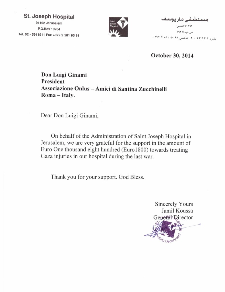 Thank you letter Don