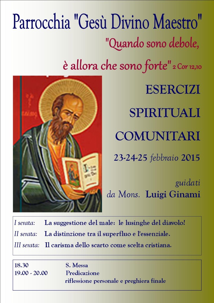 esercizi spirituali