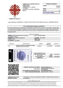 ricevuta albergo di acapulco