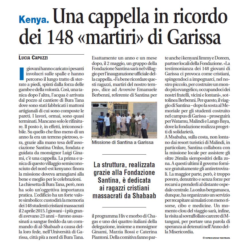 Avvenire per Garissa