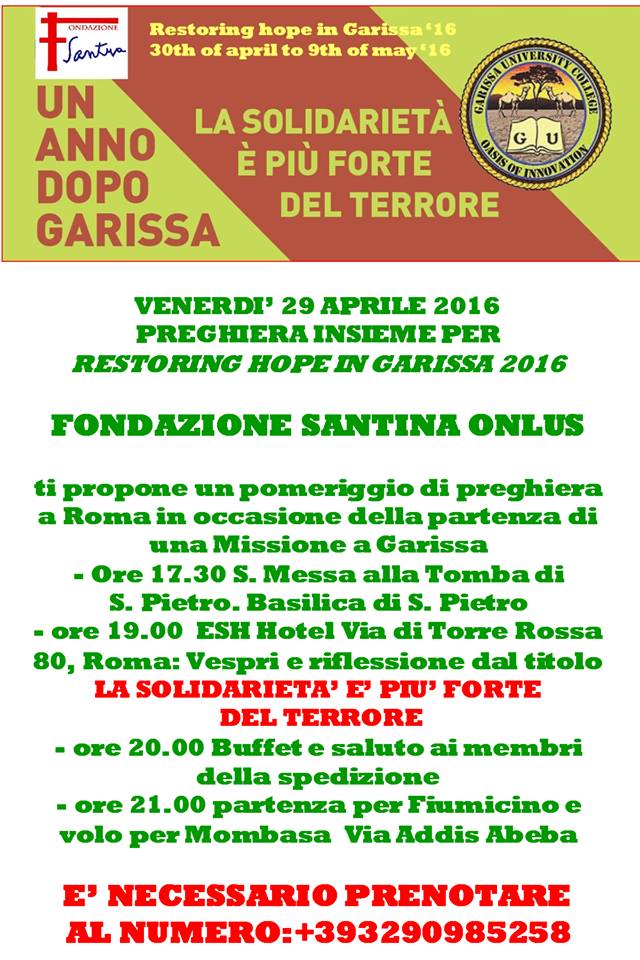Invito 29 Aprile 2016