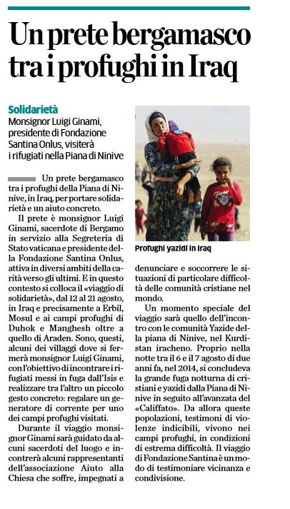 ECO DI BERGAMO 9-8-16