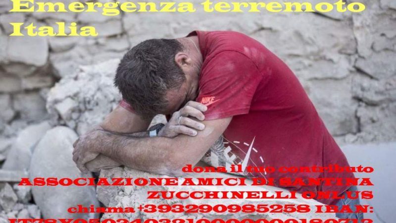 UNA MUNGITRICE PER UNA STALLA DEVASTATA DAL  TERREMOTO IN ITALIA 24 AGOSTO 2016