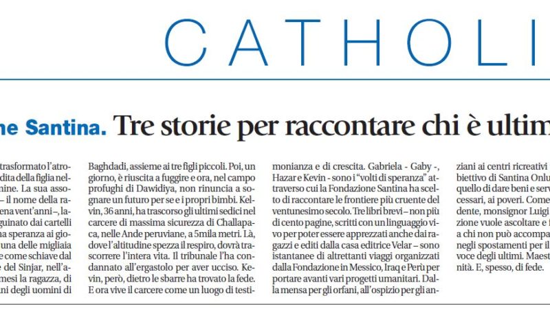 PRESENTAZIONE: COLLANA #VoltiDiSperanza