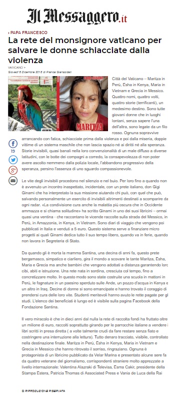Franca Giansoldati - La rete del monsignore vaticano per salvare le donne schiacciate dalla violenza